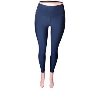 Old Navy Active Core Leggings Blue Small High Rise Go Dry Full Length